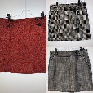 BUNDLE 3 SKIRTS Sz6 Geoffrey Beene & The Limited
